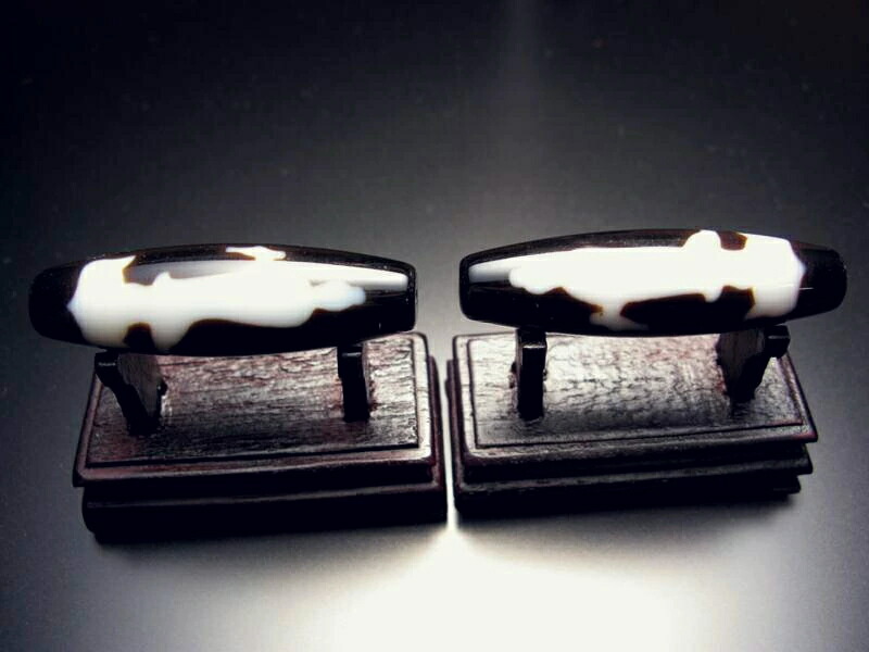 巨大 A至純天珠 巨大双観音天珠 そうかんのんてんじゅ サイズ：約50-55ミリ 1個売り 極上 天然石 ビーズ パワーストーン te- パワーストーン 天然石