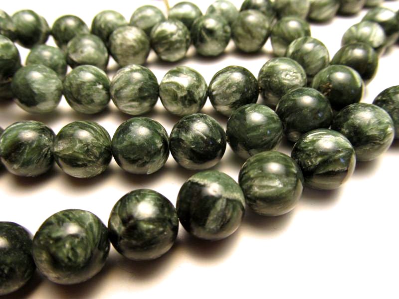 6mm珠 セラフィナイト 一連 約38-40cm ロシア産 パワーストーン 天然石