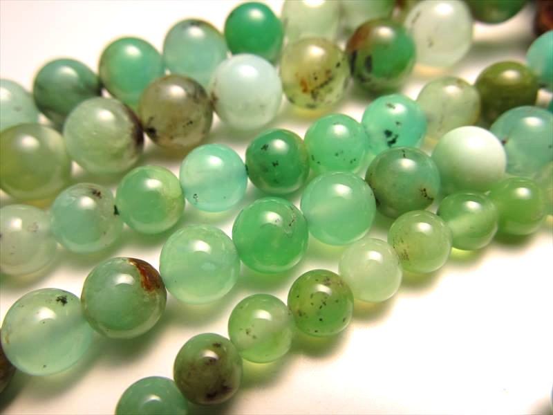 10mm珠 クリソプレーズ 一連約38-40cm オーストラリアンジェイド オーストラリア産 パワーストーン 天然石