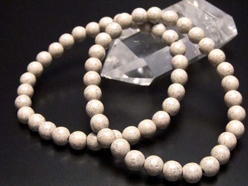 ナチュラルタイプ 北投石 ホクトライト ブレスレット 5.5mm-6mm×30珠前後 極上天然石 温泉成分を含むラジウム鉱石 心身を癒す人気ストーン レアストーン