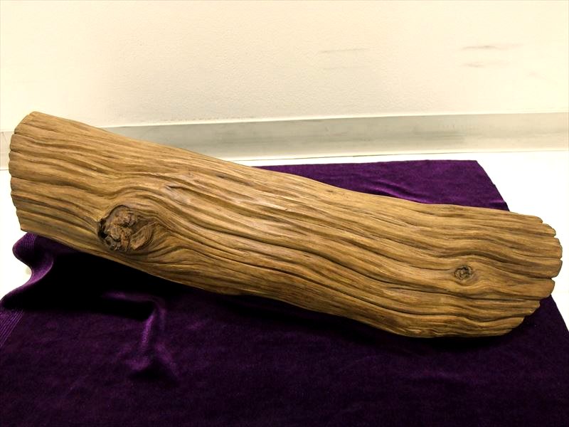 家康公 見返りの大杉 樹齢450年の杉使用 置物や原石のディスプレイに 一点もの 天然木製インテリア 全幅約520mm 全12個中の3 si-