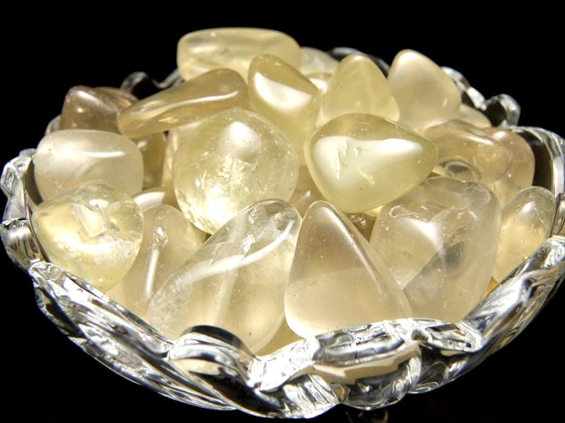 レモンクォーツ タンブル 200gセット 約17個入り 透明レモンクォーツ磨き・タンブル リラックス効果 お守りに パワーストーン 天然石