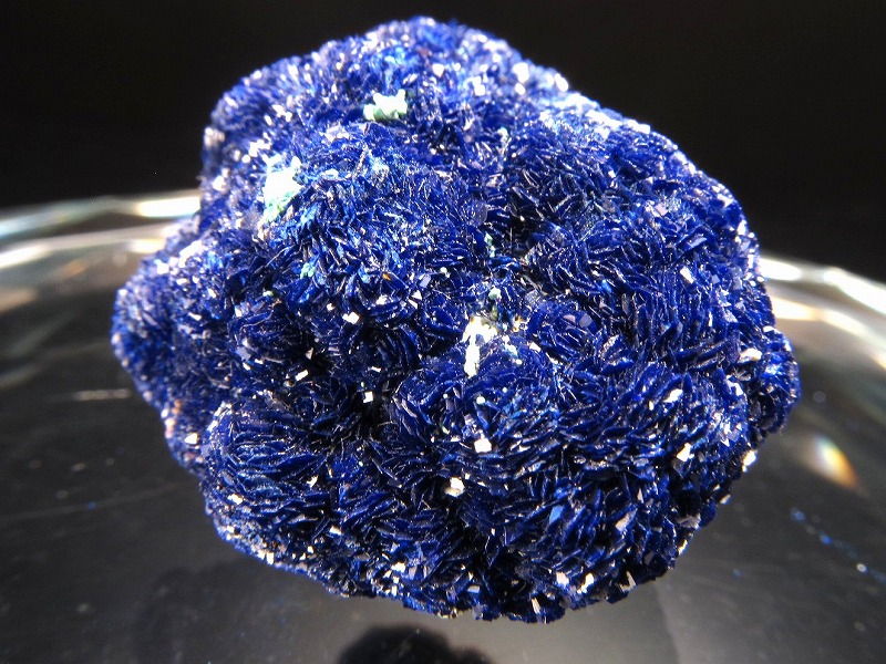 アズライト 藍銅鉱 結晶原石 幅29mm 重さ24.9g 極上結晶原石 キラキラ光沢結晶 最高色ウルトラマリンブルー 1点物 原石 ロシア産 パワーストーン 天然石