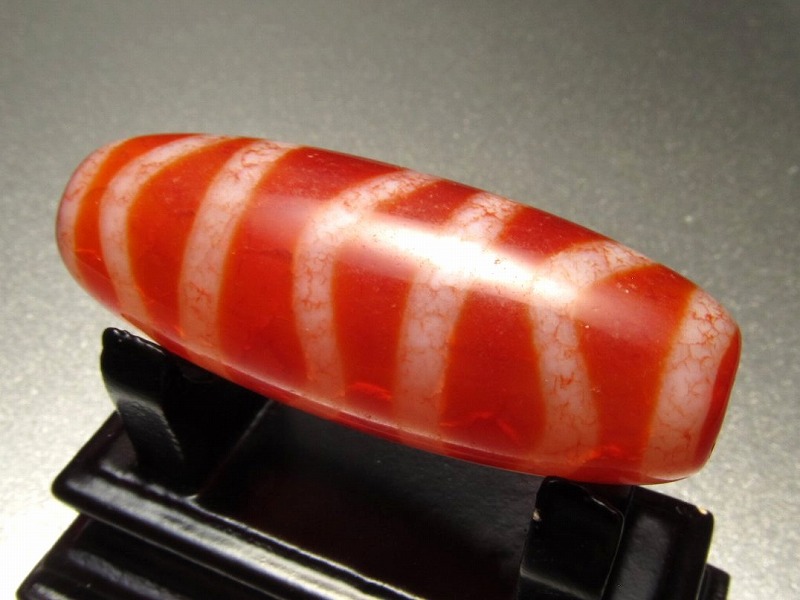 現品撮影の1個 水紋老鉱龍紋天珠 大サイズ 約40mm 1個売り チベット発祥の厄除け・開運お守り パワーストーン 天然石