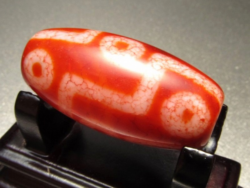 九眼老鉱龍紋天珠 小サイズ 約30mm 1個売り チベット発祥の厄除け・開運お守り パワーストーン 天然石