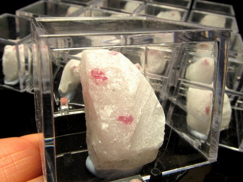 ブラックライトで光る レッドスピネル 原石 ケース付き 勝利を呼ぶ石 コレクションや標本に ミニチュア結晶原石 尖晶石 べトナム産 パワーストーン 天然石