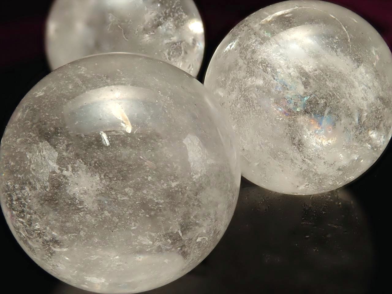 スノータイプ マニカランクォーツ丸玉 約18mm-20mm ギャランティカード付き 極上透明 パワースポットの最高峰ヒマラヤ山脈