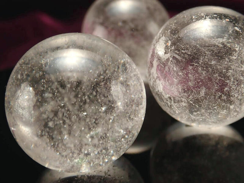 1個売り ブリザードタイプ マニカランクォーツ丸玉 約18mm-20mm ギャランティカード付き 極上透明 パワースポットの最高峰ヒマラヤ山脈