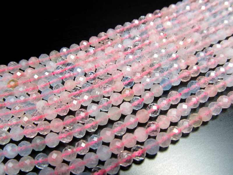 3mm MIXベリル カット 一連 約38-40cm 可愛らしいパステルカラー