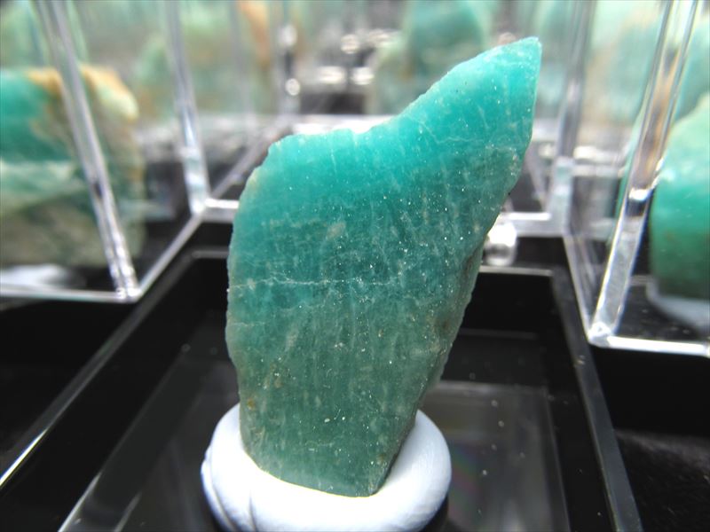 ミニチュア原石シリーズ アマゾナイト 原石 ケース付き コレクションや標本に ホープストーン 希望の石 天河石 モザンビーク産 パワーストーン 天然石