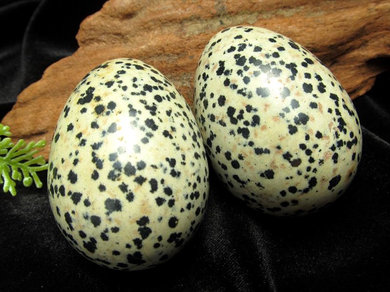 ダルメシアンジャスパー エッグ 卵型 置物 高さ約50mm 80g-90g前後 1個売り 子供のやすらかで健康な成長 ma- パワーストーン 天然石