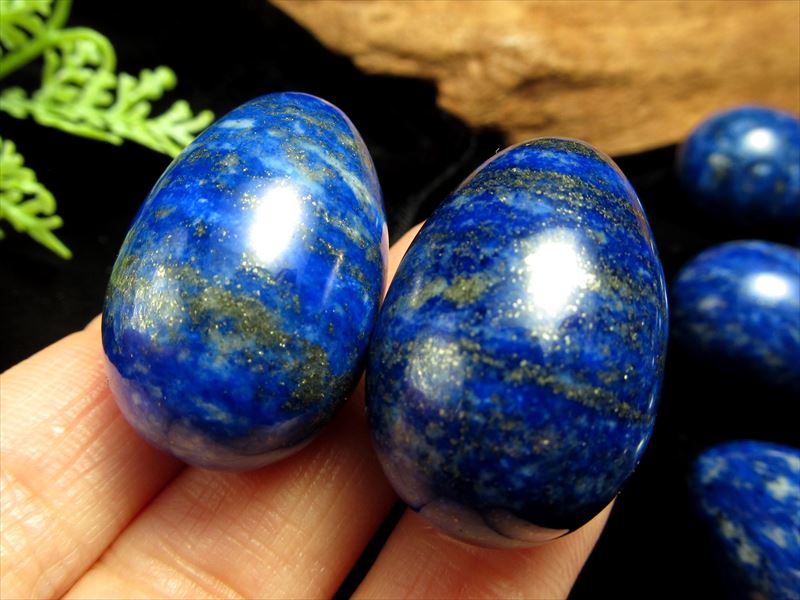 1個売り ラピスラズリ エッグ 卵型 置物 青金石 サイズ 約30-35mm 20-25g前後 アフガニスタン産 パワーストーン 天然石