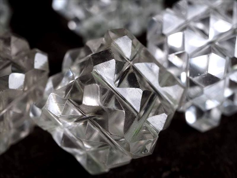 ヒマラヤ水晶 多面ピラミッドキューブ 幅約18mm-20mm 54個の多面ピラミッド 浄化力の強い希少水晶 最強形状 ヒマラヤ山脈産 パワーストーン 天然石