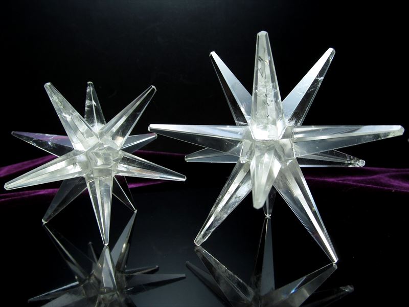ヒマラヤ水晶製 ヒマラヤ水晶12ポイント フォーチュンマカバスター 幅約65mm-90mm 1個売り 精巧な12ポイントタイプ ヒマラヤ山脈産 ok-p パワーストーン