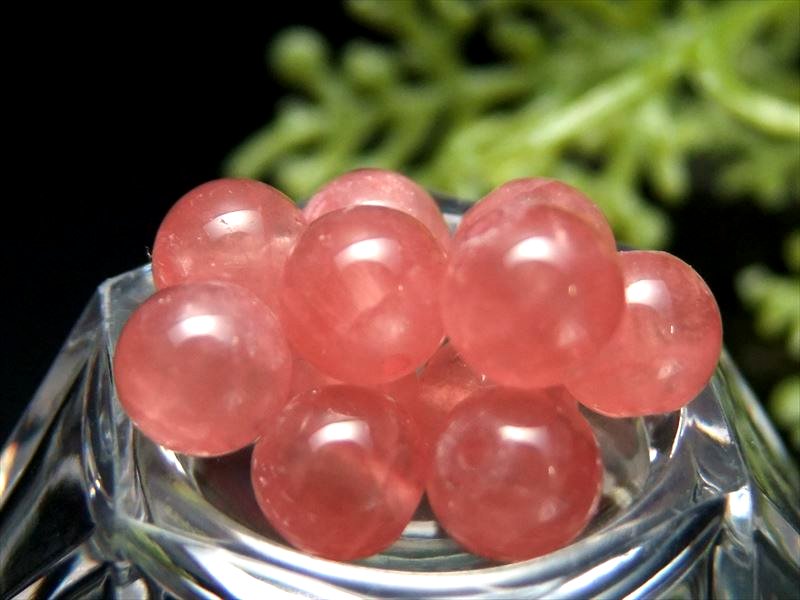 ロイヤルクラス1粒売り S級 極上透明 インカローズ 6.5mm-7mm珠 ロードクロサイト 薔薇色の人生を象徴する石 アルゼンチン産 tu-s-g