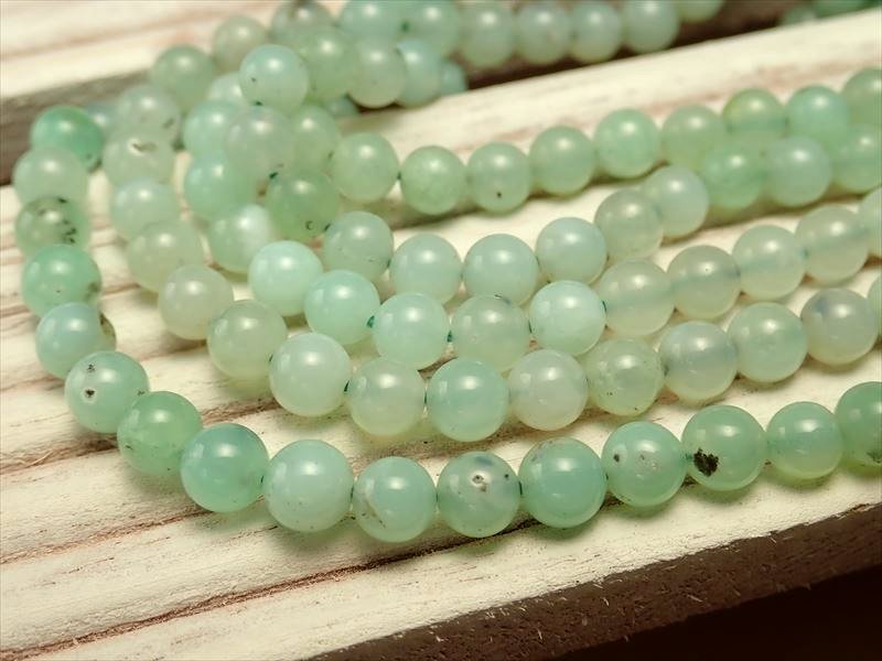 4mm珠 クリソプレーズ 一連約37-39cm オーストラリアンジェイド オーストラリア産 パワーストーン 天然石