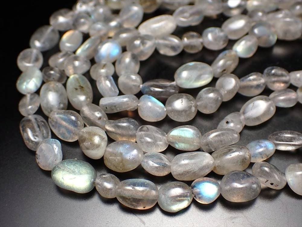 ラブラドライト タンブル 連 粒サイズ約5mm-7mm 一連 約37-39cm 高品質入荷 お買い得タンブル連 曹灰長石 マダガスカル産 パワーストーン 天然石