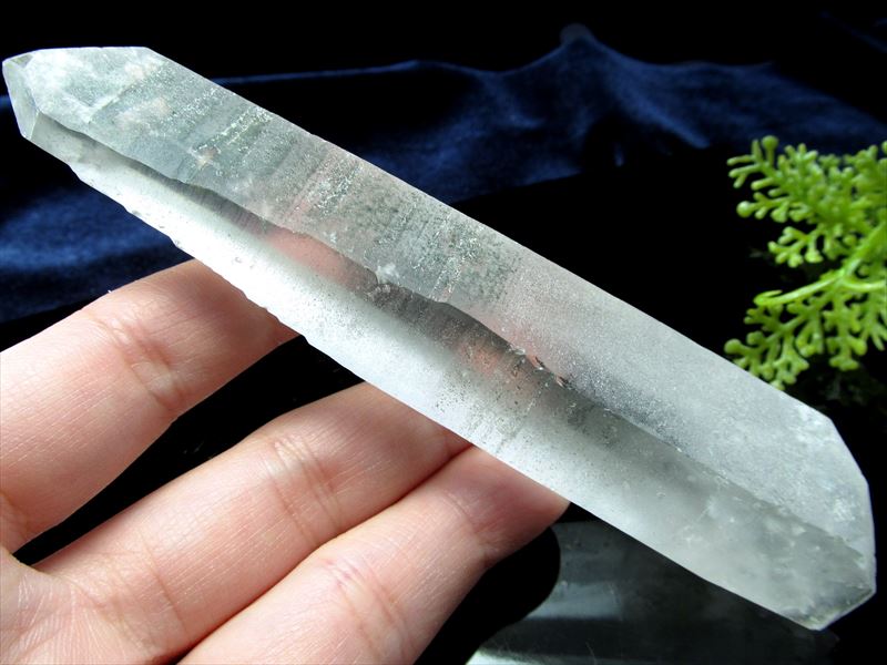 激レア 両錐水晶・ガーデン有り レムリアン シード クリスタル 長さ約122mm 重さ約88g 古代の叡智を封じ込めたクリスタル キークリスタル