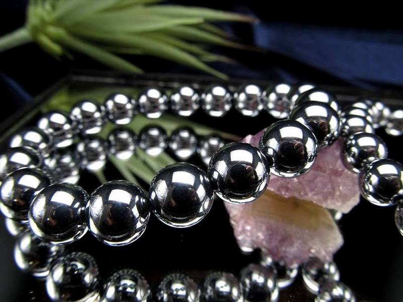 テラヘルツ鉱石 ラウンド ブレスレット 6mm×30珠前後 極上ラウンド 話題の 高純度 テラヘルツ 鉱石 2026年 検査機関にて検査済み 本物保証 返品保証 bl-s