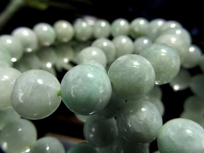 3A グリーンジェイド ブレスレット 約6mm-6.5mm×29珠前後 翡翠 美しい独特グリーン あらゆる成功と繁栄を象徴る石 ミャンマー産