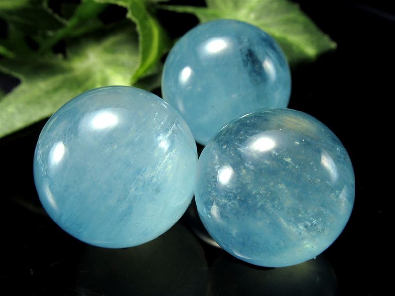 高品質 潤いたっぷり アクアマリン 丸玉 1個売り 直径約20mm-22mm ミニサイズ丸玉 美しい若さと幸せな喜びの象徴 夏色のスフィア ブラジル産 パワーストーン