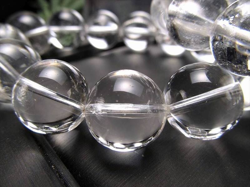 大珠 クリアタイプ マニカランクォーツ ブレスレット 15mm-16mm×14珠前後 パワースポットの最高峰ヒマラヤ山脈 ギャランティカード付き