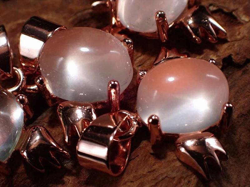 激安宣言 4A級スターローズクォーツ エンジェル ペンダントトップ 石サイズ縦約9mm 1個売り ピンクゴールドコーティング マダガスカル産 geki-tensiA10 pe-s