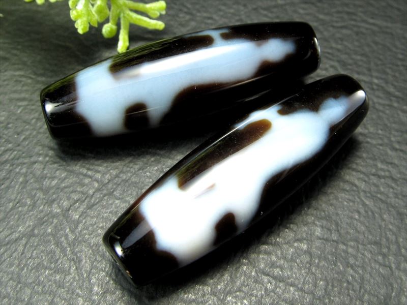 A至純天珠 双観音天珠 そうかんのんてんじゅ サイズ:約38mm-39mm 1個売り 極上 天然石 ビーズ パワーストーン te-s パワーストーン 天然石