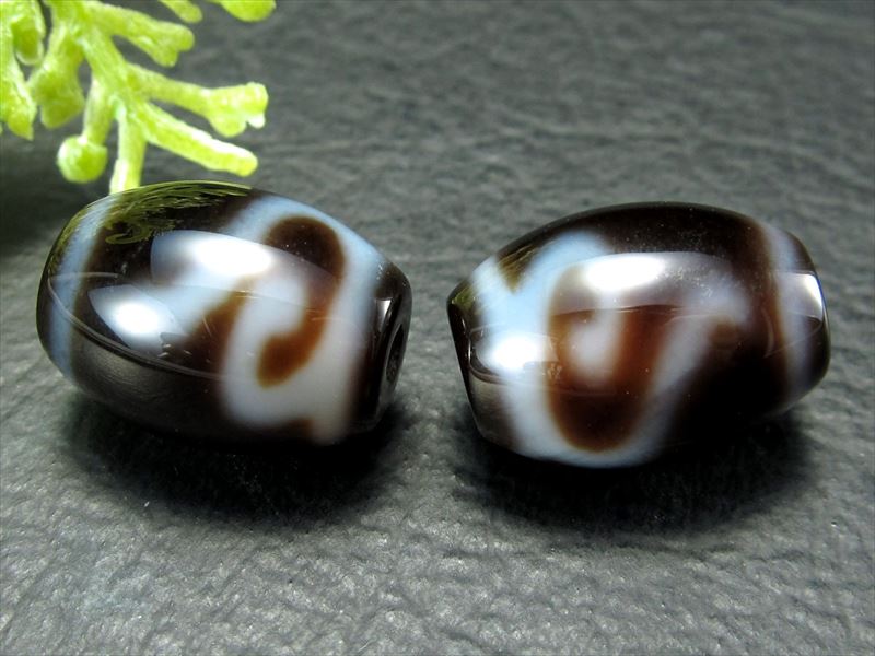 小天珠 A至純天珠 金銭鈎天珠 きんせんこうてんじゅ サイズ：14mm-15mm前後 1個売り 極上 天然石 ビーズ パワーストーン te-s パワーストーン 天然石