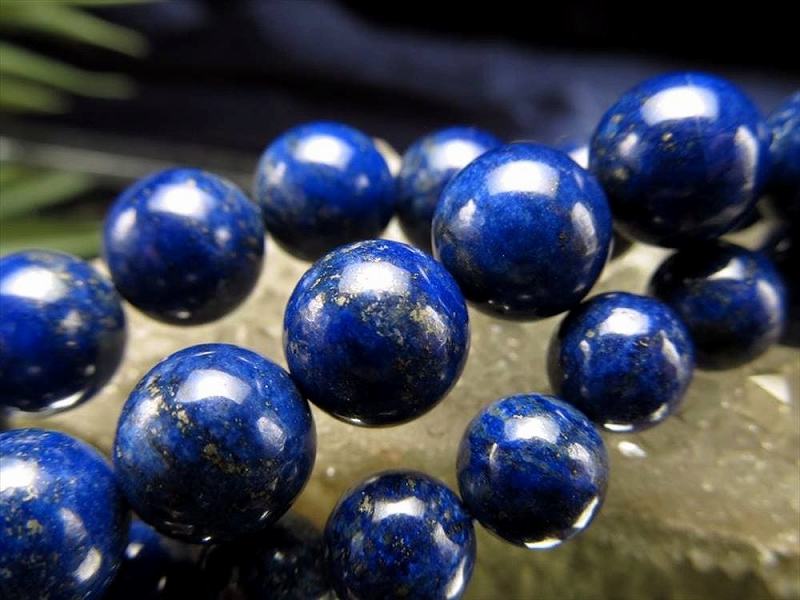 激安宣言 AA+ 約6mm珠 ラピスラズリ 一連 約37-39cm アフガニスタン産 geki rn-s パワーストーン 天然石