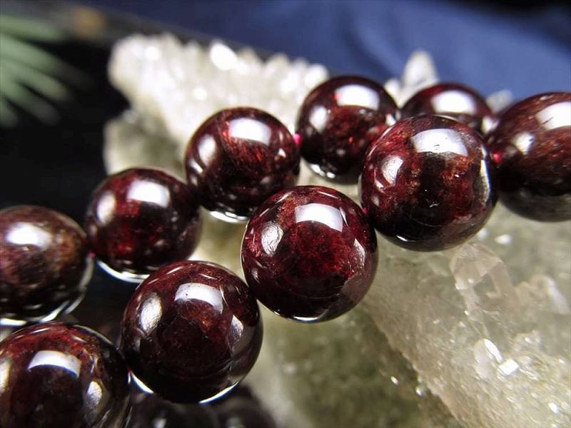 AA 10mm珠 ガーネット 一連 約38-40cm 極上 天然石 ビーズ パワーストーン インド産 rn-p パワーストーン 天然石