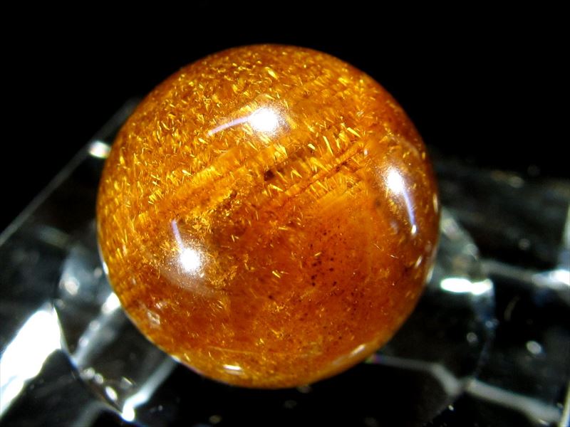 1粒入魂 S級 粒売り ファントム状 カコクセナイトインクォーツ 約13mm ケース付き ビッシリ結晶 心の傷を癒す天然石 一点物 ブラジル産