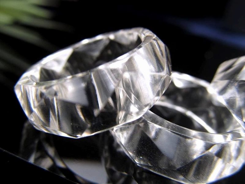 プレミア水晶贅沢使用 ガネーシュヒマール産 クリスタルカットリング 石サイズ縦幅約7.5mm-8.5mm 約16.5号 ギャランティーカード付き 指輪 リング