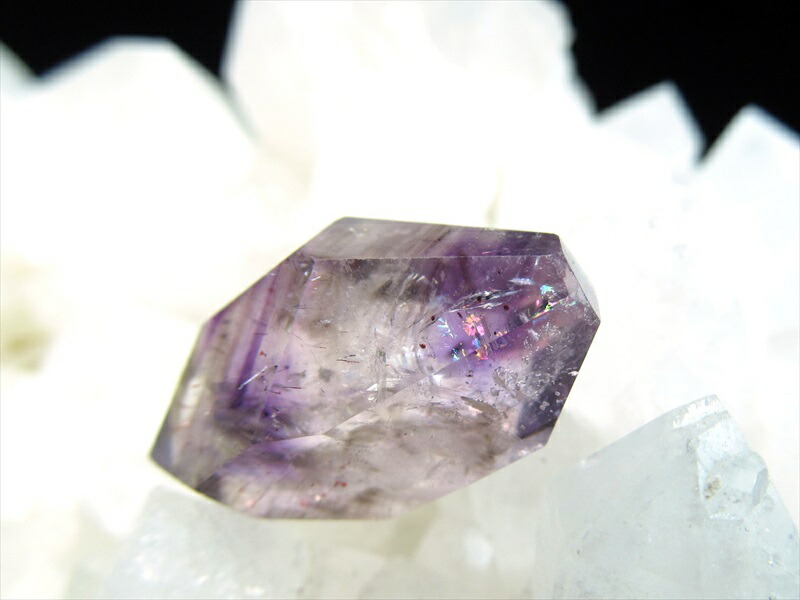 水入り スーパーセブン 原石 幅約23mm 重さ5.1g キラキラインクルージョン 超透明 最強のパワーストーン 万能のパワーストーン 古代の水入り水晶 1点物