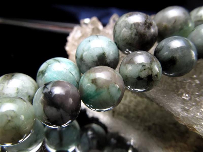 激安宣言 約12mm珠 エメラルド 一連 約37cm-39cm 天然石 ビーズ パワーストーン 翠玉 ブラジル産 geki-sak パワーストーン 天然石