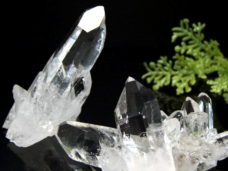 超透明 5A ゼッカ産水晶 ミニクラスター 1個売り 謎多き美麗クリスタル 氷のように美しい水晶 純粋と浄化を象徴する石 ブラジル