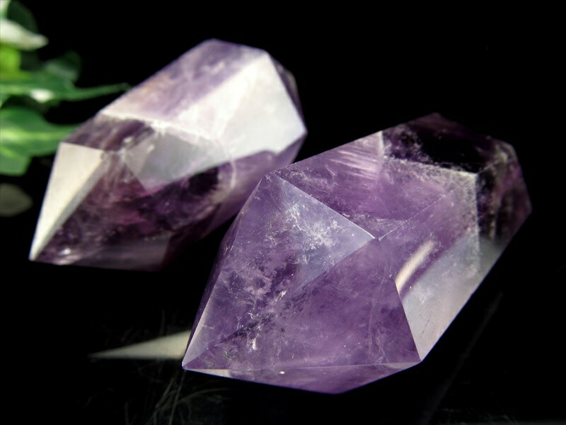 独特の魅力を持つアメジスト ダブルカラー アメジスト ダブルポイント (双剣) 重さ 30g-50g 希少なダブルポイント 愛の守護石