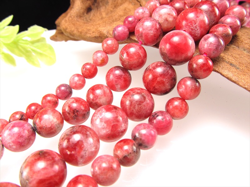 激安宣言 AAA 約6mm珠 ロードナイトシリカ 一連 約38-40cm 天然石 ビーズ パワーストーン ブラジル産 geki パワーストーン 天然石