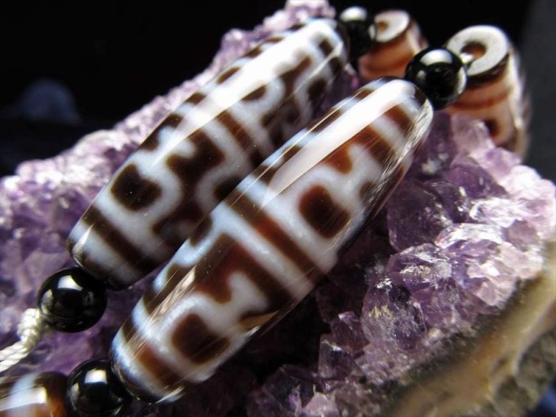 特殊宝瓶天珠(とくしゅほうびんてんじゅ) 連 天珠サイズ約37mm 一連5個付き 冨の蓄積、子孫の繁栄、事業の成功をもたらす お買い得 天珠連販売