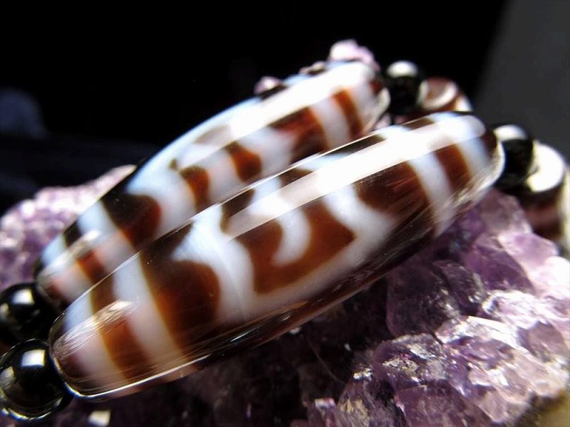 大鵬鳥 だいほうちょう 天珠 連 天珠サイズ約37mm 一連5個付き あらゆる苦難の除去・開運をもたらす お買い得 天珠連販売