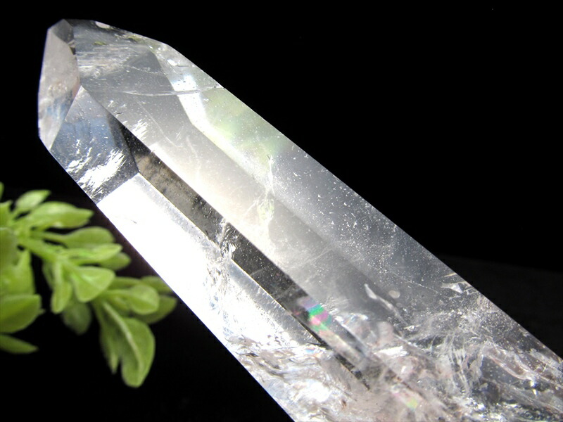 超透明 虹入り バイーア州産水晶 単結晶 ポイント原石 長さ約182mm 重さ278.5g 水晶結晶 高品質天然水晶 一点物 ブラジル バイーア州 ギャランティーカード付