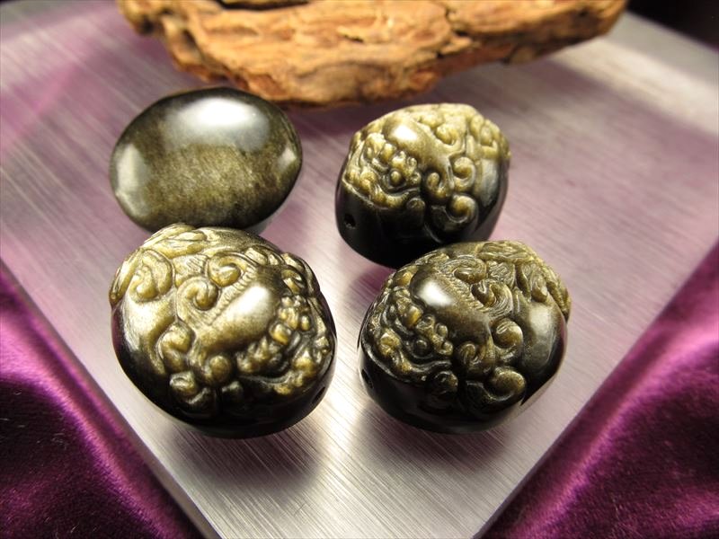 激安宣言 どこか憎めない ぷっくり銭蛙 財を集めるカエル ゴールデンシャインオブシディアン 黒曜石 三本脚のカエル タンブル Mサイズ 全長約26mm前後