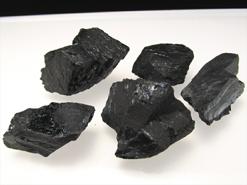 レア！ 国産石炭 原石セット 重さ約30g 稀少な国産原石 北海道産