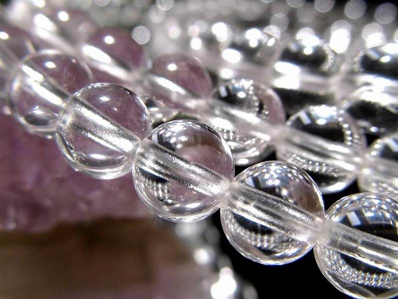 入手困難石 ダンビュライト ブレスレット 5mm-5.5mm×40珠前後 透明感抜群 理性の石 心身の安定をもたらす メキシコ産