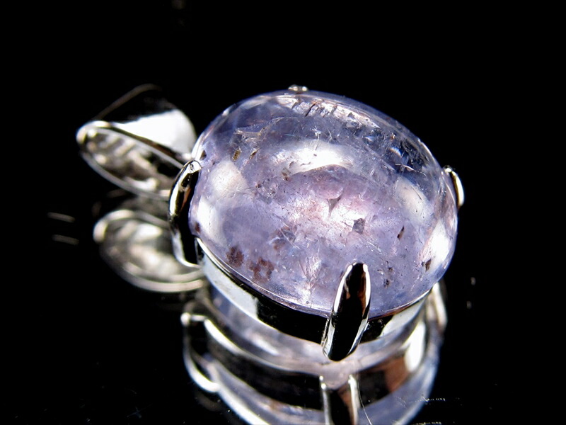 タンザナイト ブルーゾイサイト ペンダントトップ 石サイズ縦約10mm 約1.2g Silver925 透明感抜群 人生を良い方向へと導く石 1点物 タンザニア産