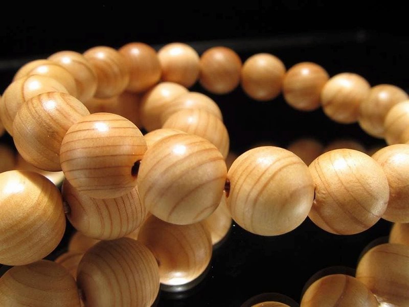 正規品 世界銘木協会 高野山壇上伽藍中門檜 ブレスレット 8.5mm-9mm×24珠前後 厄除け・浄化・先祖からの守護 弘法大師 空海 から紡がれる年輪