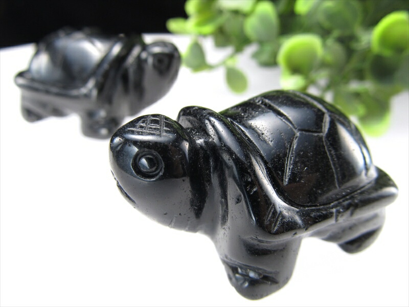 廃版価格 ミニサイズ オブシディアン カメ 置物 重さ30g-35g前後 最大幅38mm前後 1個売り カメ 亀 幸運を運んでくれる神聖な生き物 ディスプレイ