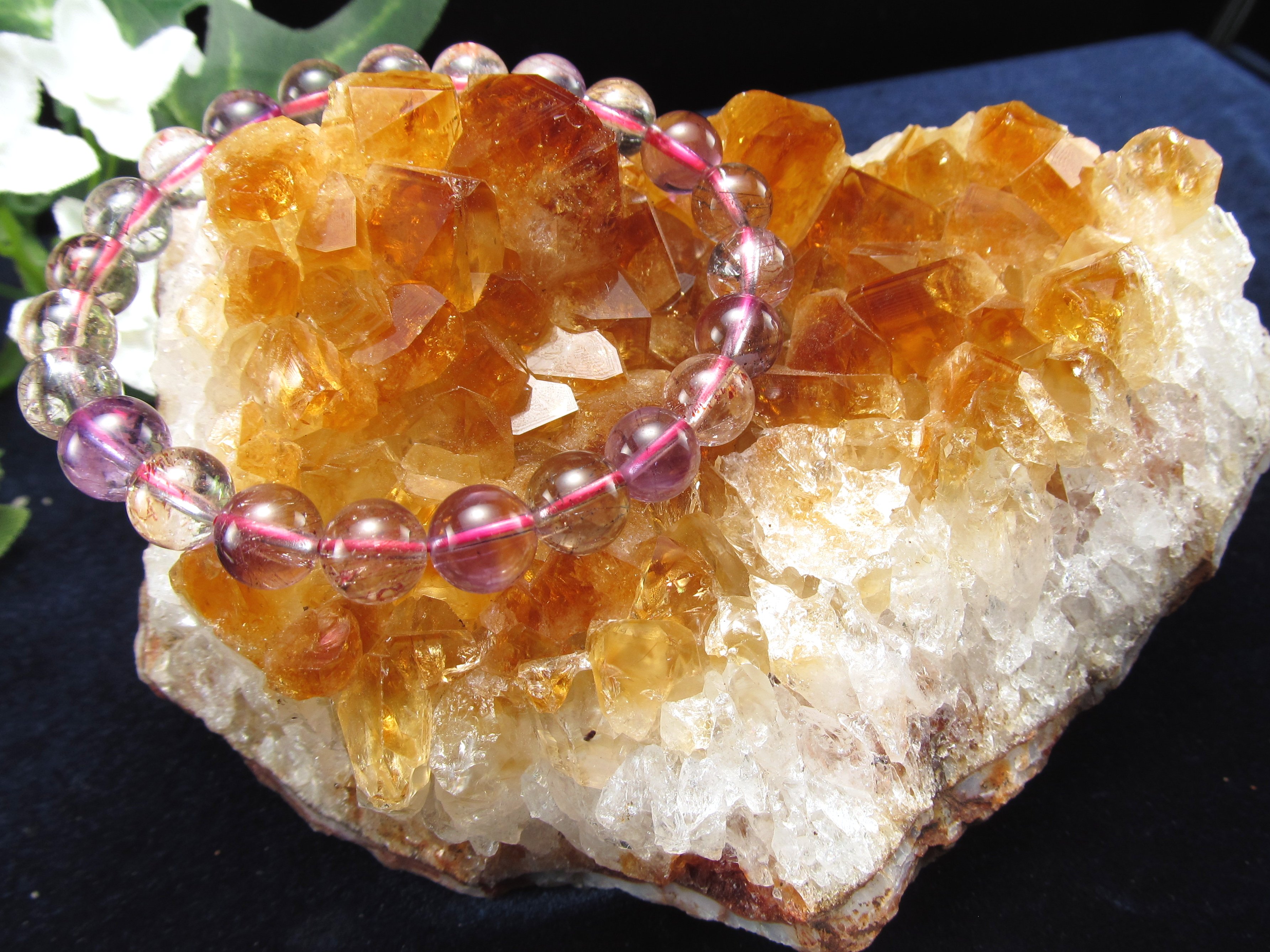 特濃 ブランデーカラー シトリン クラスター 原石 幅約125mm 重さ600g 商売繁盛のお守りに 空間の浄化など 11月の誕生石 一点物 黄水晶 パワーストーン 天然石