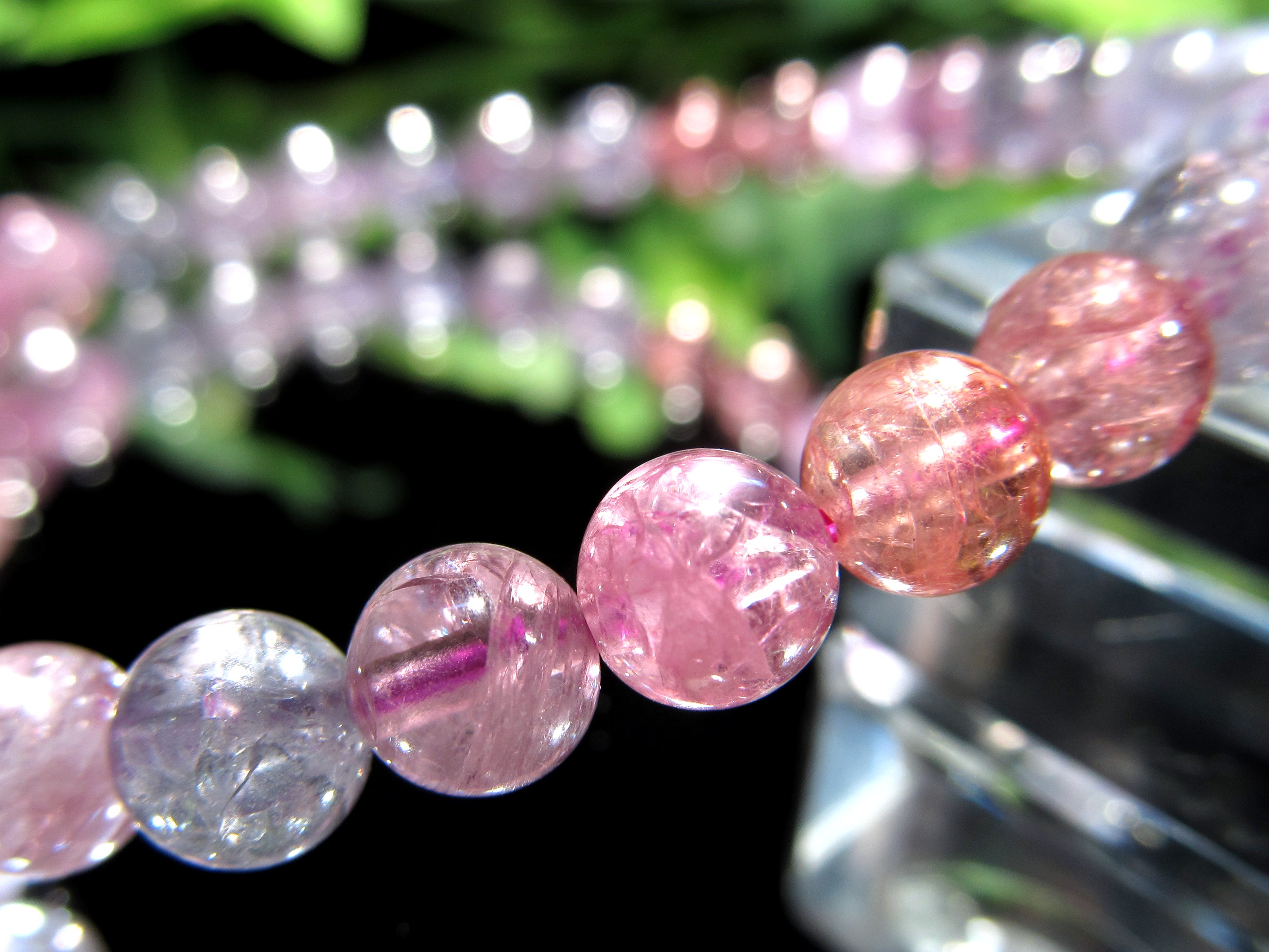 店頭展示中 クリアMIXカラー 4A 目標達成のお守り MIXスピネル 尖晶石 ブレスレット 6mm-6.5mm×30珠 上品で優しい色合い 新しく仲間入り 8月の誕生石