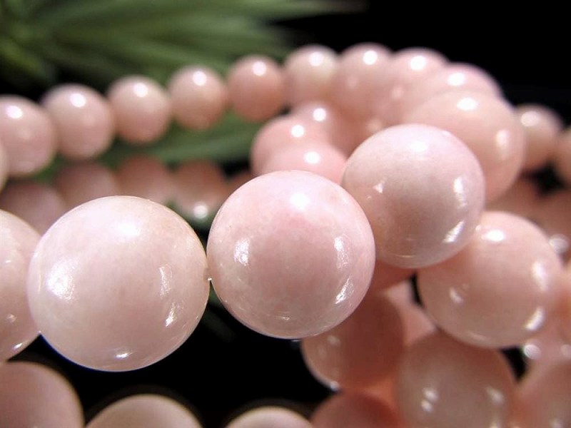 激レア ピンクゾイサイト ピンクタンザナイト ブレスレット 12.5mm-13mm×16珠前後 上品に彩るミルキーピンク タンザニア産